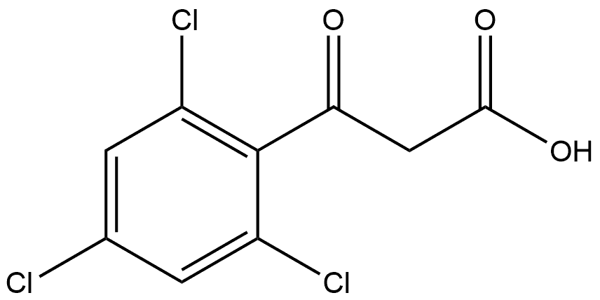 2,4,6-Trichloro-β-oxobenzenepropanoic acid Structure