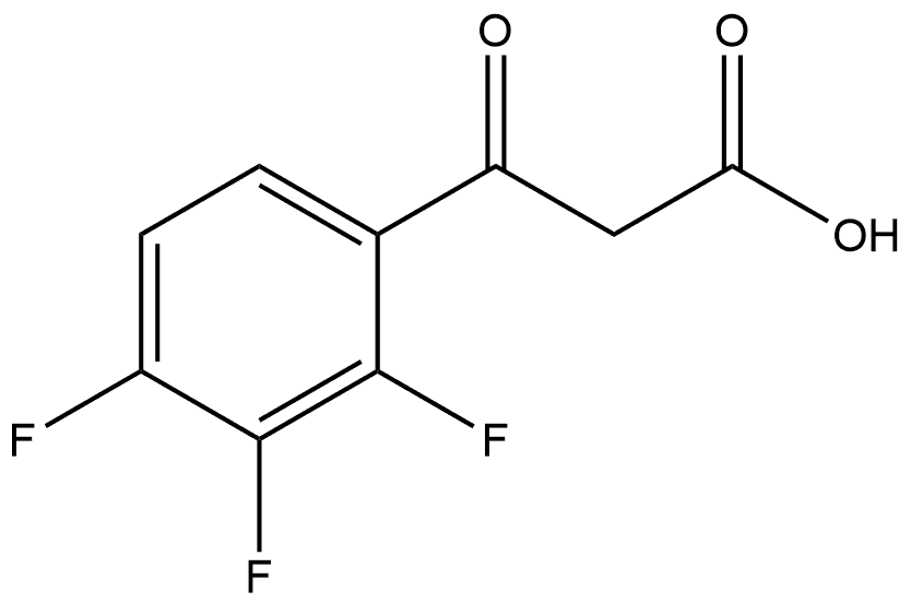 2,3,4-Trifluoro-β-oxobenzenepropanoic acid Structure