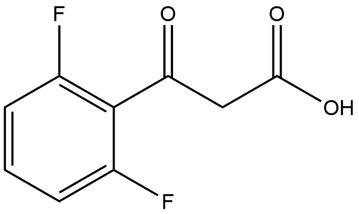 2,6-Difluoro-β-oxobenzenepropanoic acid Structure