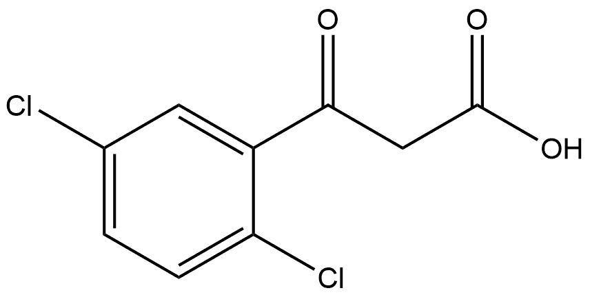 2,5-Dichloro-β-oxobenzenepropanoic acid Structure