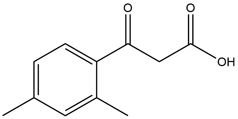 2,4-Dimethyl-β-oxobenzenepropanoic acid Structure