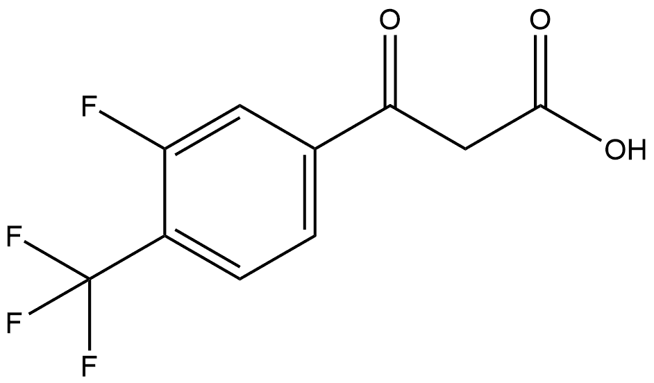 3-Fluoro-β-oxo-4-(trifluoromethyl)benzenepropanoic acid Structure