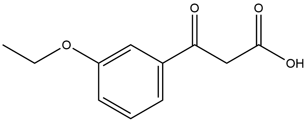 3-Ethoxy-β-oxobenzenepropanoic acid Structure