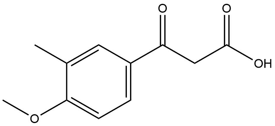 4-Methoxy-3-methyl-β-oxobenzenepropanoic acid Structure