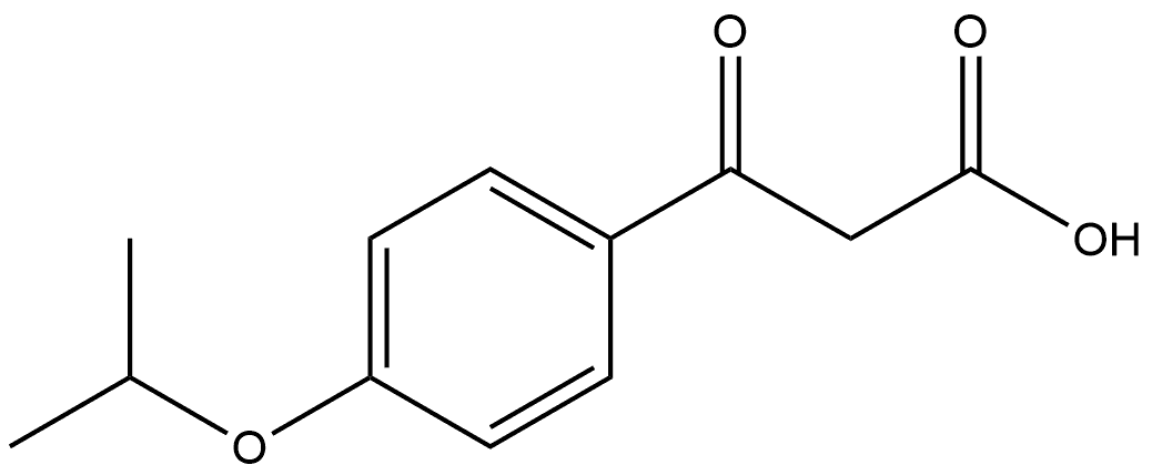 4-(1-Methylethoxy)-β-oxobenzenepropanoic acid Structure