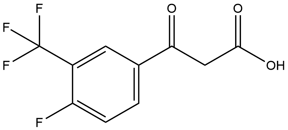 4-Fluoro-β-oxo-3-(trifluoromethyl)benzenepropanoic acid Structure