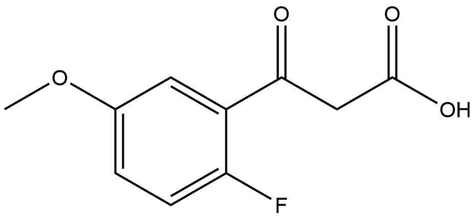 2-Fluoro-5-methoxy-β-oxobenzenepropanoic acid Structure