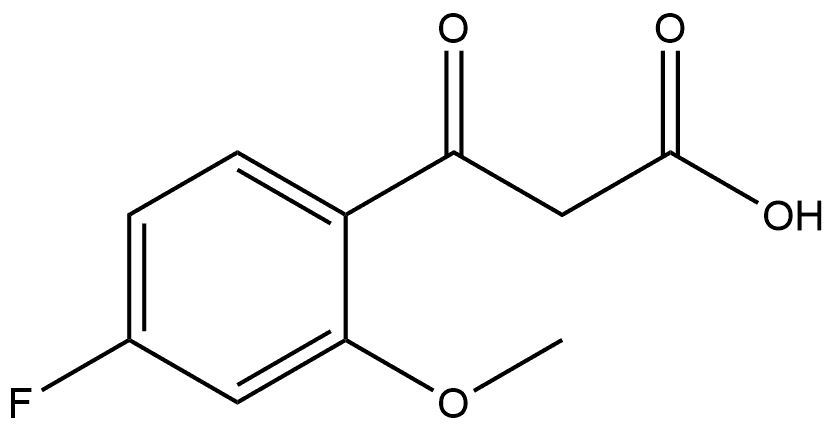 4-Fluoro-2-methoxy-β-oxobenzenepropanoic acid Structure