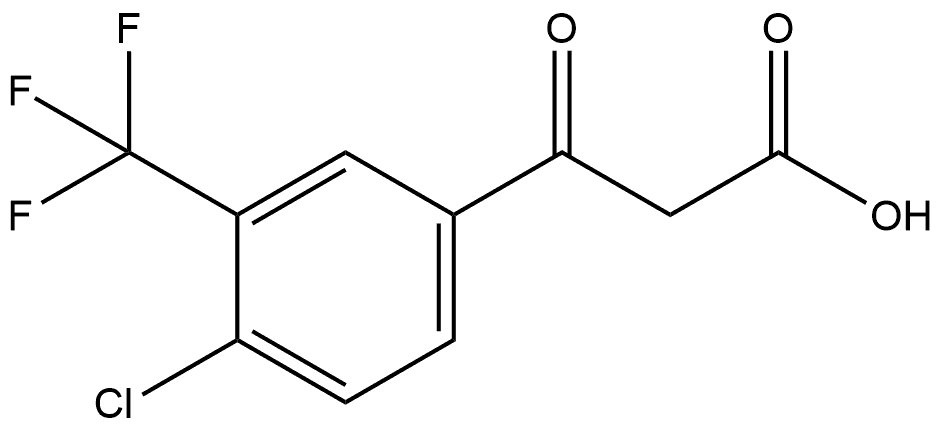 4-Chloro-β-oxo-3-(trifluoromethyl)benzenepropanoic acid Structure