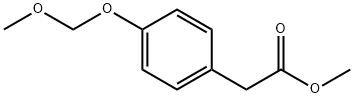 Benzeneacetic acid, 4-(methoxymethoxy)-, methyl ester 구조식 이미지