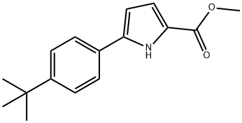 1H-Pyrrole-2-carboxylic acid, 5-[4-(1,1-dimethylethyl)phenyl]-, methyl ester Structure