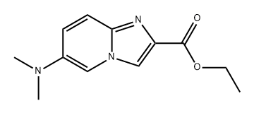 Imidazo[1,2-a]pyridine-2-carboxylic acid, 6-(dimethylamino)-, ethyl ester Structure