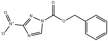 1H-1,2,4-Triazole-1-carboxylic acid, 3-nitro-, phenylmethyl ester 구조식 이미지