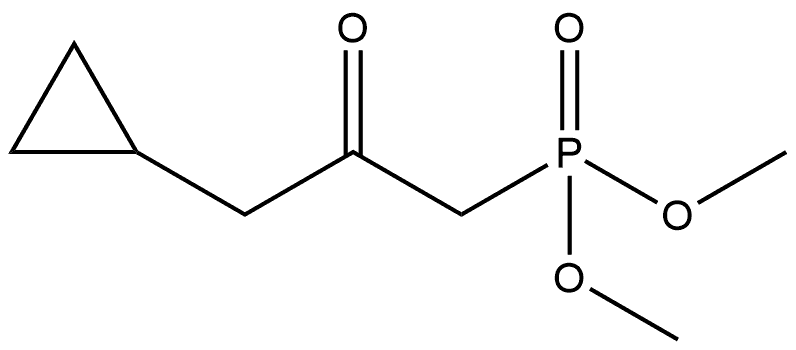 dimethyl (3-cyclopropyl-2-oxopropyl)phosphonate Structure