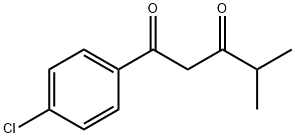 1-(4-chlorophenyl)-4-methylpentane-1,3-dione Structure