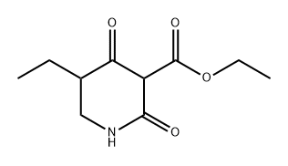 3-Piperidinecarboxylic acid, 5-ethyl-2,4-dioxo-, ethyl ester Structure