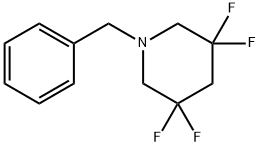 Piperidine, 3,3,5,5-tetrafluoro-1-(phenylmethyl)- Structure
