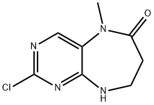 2-Chloro-5-methyl-5,7,8,9-tetrahydro-6H-pyrimido[4,5-b][1,4]diazepin-6-one Structure