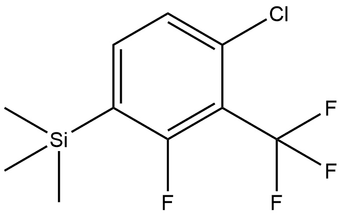 1-Chloro-3-fluoro-2-(trifluoromethyl)-4-(trimethylsilyl)benzene Structure