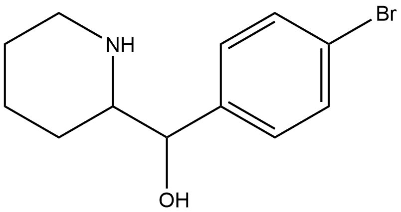 (4-Bromophenyl)(piperidin-2-yl)methanol Structure