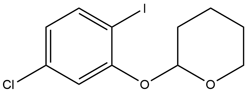 2-(5-Chloro-2-iodophenoxy)tetrahydro-2H-pyran 구조식 이미지