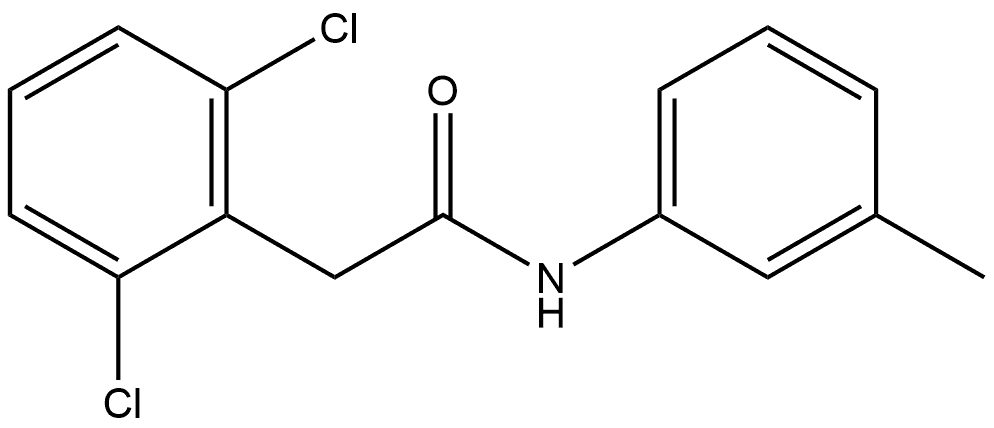 2,6-Dichloro-N-(3-methylphenyl)benzeneacetamide Structure