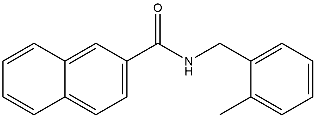 N-[(2-Methylphenyl)methyl]-2-naphthalenecarboxamide Structure