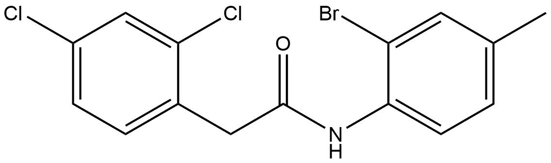 N-(2-Bromo-4-methylphenyl)-2,4-dichlorobenzeneacetamide Structure