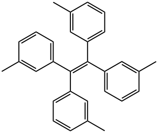 Benzene, 1,1',1'',1'''-(1,2-ethenediylidene)tetrakis[3-methyl- Structure