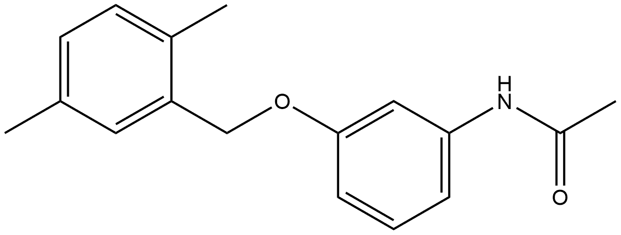 N-[3-[(2,5-Dimethylphenyl)methoxy]phenyl]acetamide Structure