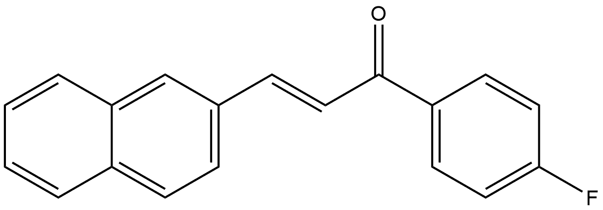 (2E)-1-(4-Fluorophenyl)-3-(2-naphthalenyl)-2-propen-1-one Structure