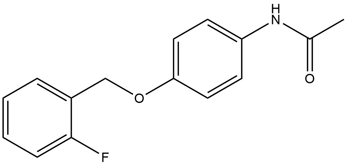 Acetamide, N-[4-[(2-fluorophenyl)methoxy]phenyl]- Structure