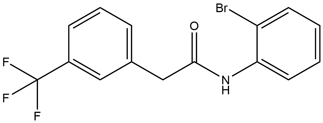 N-(2-Bromophenyl)-3-(trifluoromethyl)benzeneacetamide Structure