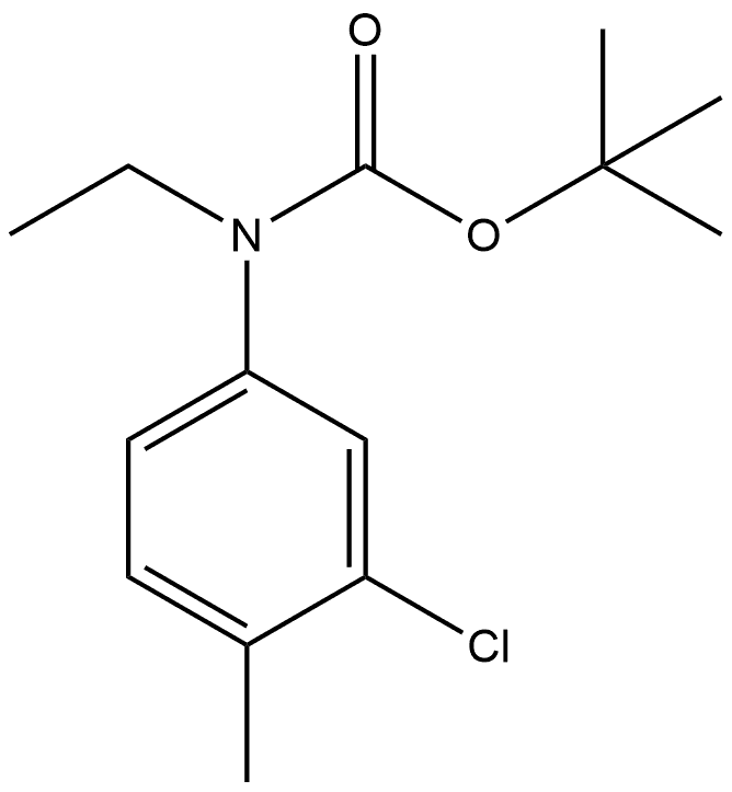 Carbamic acid, (3-chloro-4-methylphenyl)ethyl-, 1,1-dimethylethyl ester (9CI) Structure