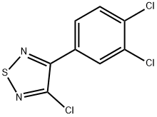 1,2,5-Thiadiazole, 3-chloro-4-(3,4-dichlorophenyl)- 구조식 이미지