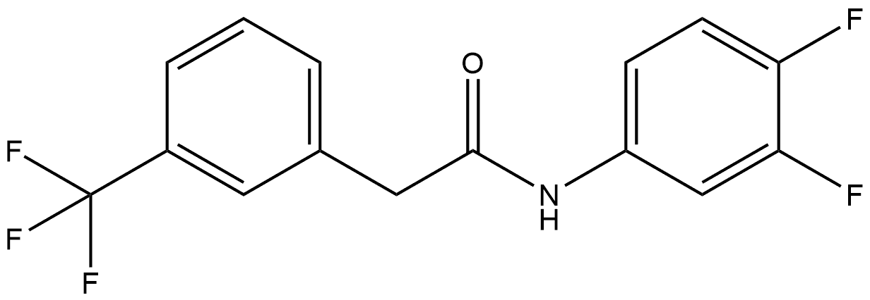 N-(3,4-Difluorophenyl)-3-(trifluoromethyl)benzeneacetamide Structure