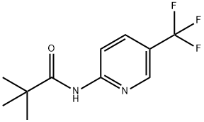 Propanamide, 2,2-dimethyl-N-[5-(trifluoromethyl)-2-pyridinyl]- Structure