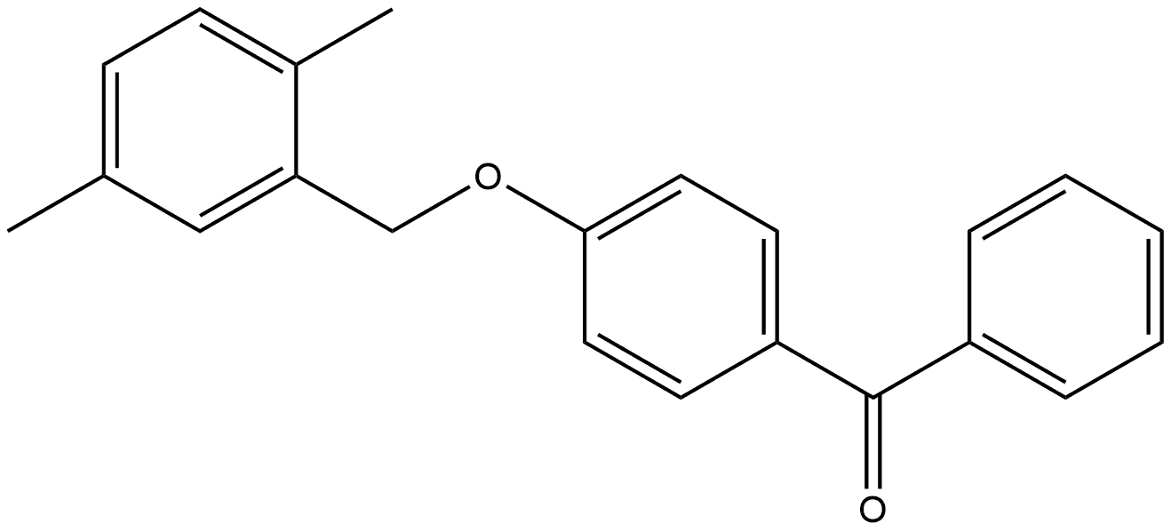 Methanone, [4-[(2,5-dimethylphenyl)methoxy]phenyl]phenyl- Structure