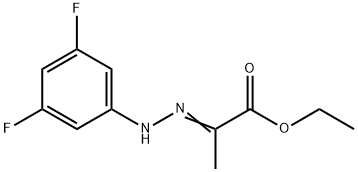 (E)-ethyl 2-(2-(3,5-difluorophenyl)hydrazono)propanoate Structure