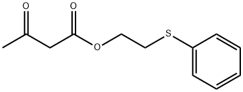 Butanoic acid, 3-oxo-, 2-(phenylthio)ethyl ester Structure