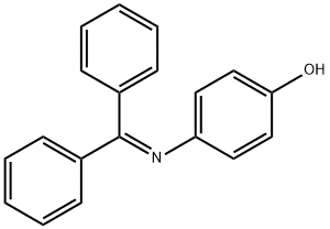 Phenol, 4-[(diphenylmethylene)amino]- Structure