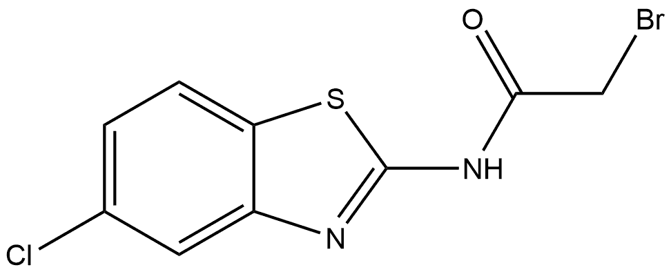 2-Bromo-N-(5-chloro-2-benzothiazolyl)acetamide Structure