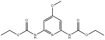 2,6-Pyridinedicarbamic acid, 4-methoxy-, diethyl ester (6CI) Structure