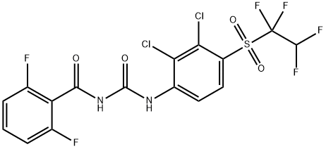 Benzamide, N-[[[2,3-dichloro-4-[(1,1,2,2-tetrafluoroethyl)sulfonyl]phenyl]amino]carbonyl]-2,6-difluoro- Structure