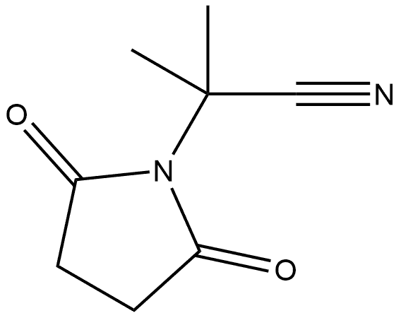 α,α-dimethyl-2,5-dioxo-1-Pyrrolidineacetonitrile 구조식 이미지