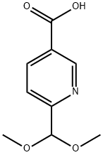 6-(Dimethoxymethyl)pyridine-3-carboxylic acid 구조식 이미지