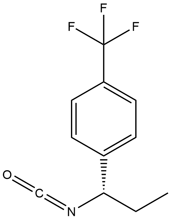 (S)-1-(1-isocyanatopropyl)-4-(trifluoromethyl)benzene 구조식 이미지