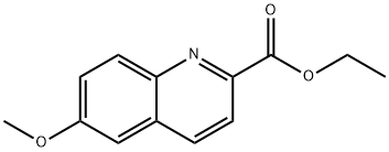 2-Quinolinecarboxylic acid, 6-methoxy-, ethyl ester Structure