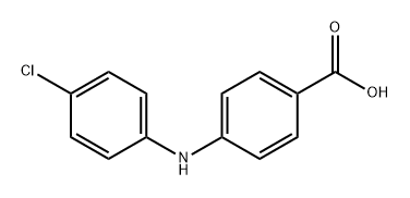 Benzoic acid, 4-[(4-chlorophenyl)amino]- Structure