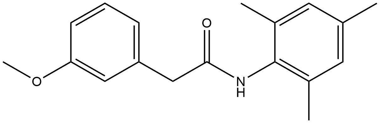 3-Methoxy-N-(2,4,6-trimethylphenyl)benzeneacetamide Structure